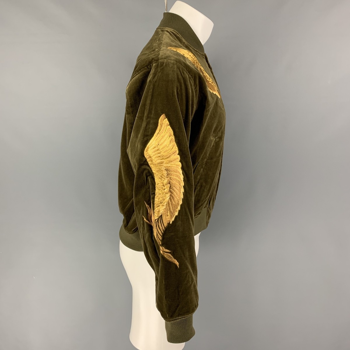 CHRISTIAN DADA Velvet Bomber Jacket