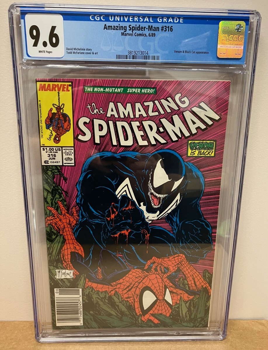 Amazing Spider-Man #316 CGC cgc 9.6 WHITE pages 1st Venom