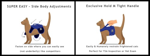 TSA Fast Pass (Hold M Tight) Travel Harness Leash - size SMALL/MEDIUM - Picture 4 of 6