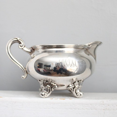 Reed & Barton Vintage Regent Pattern 5605 Silverplate Creamer Pourer - Engraved