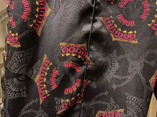 A.L.C. Womens Satin Multi Colt Cropped Flare Leg Print  Pants 10 - Picture 10 of 12