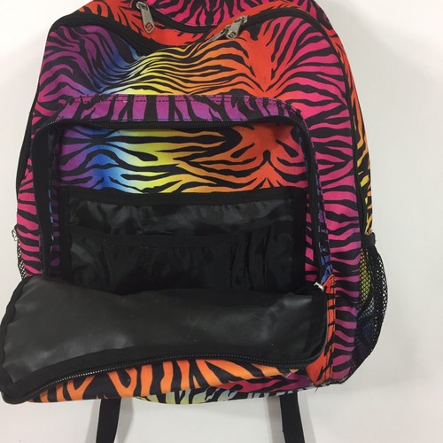 Sketcher Multicolor Zebra Heavy duty Many zippered pocket Backpack - Picture 6 of 9