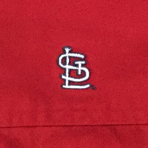 CAMISETA De Colección Cardenales de San Luis SS Botón Para Hombres S Rojo y Negro Bloque de Color MPG Marktng - Imagen 4 de 12