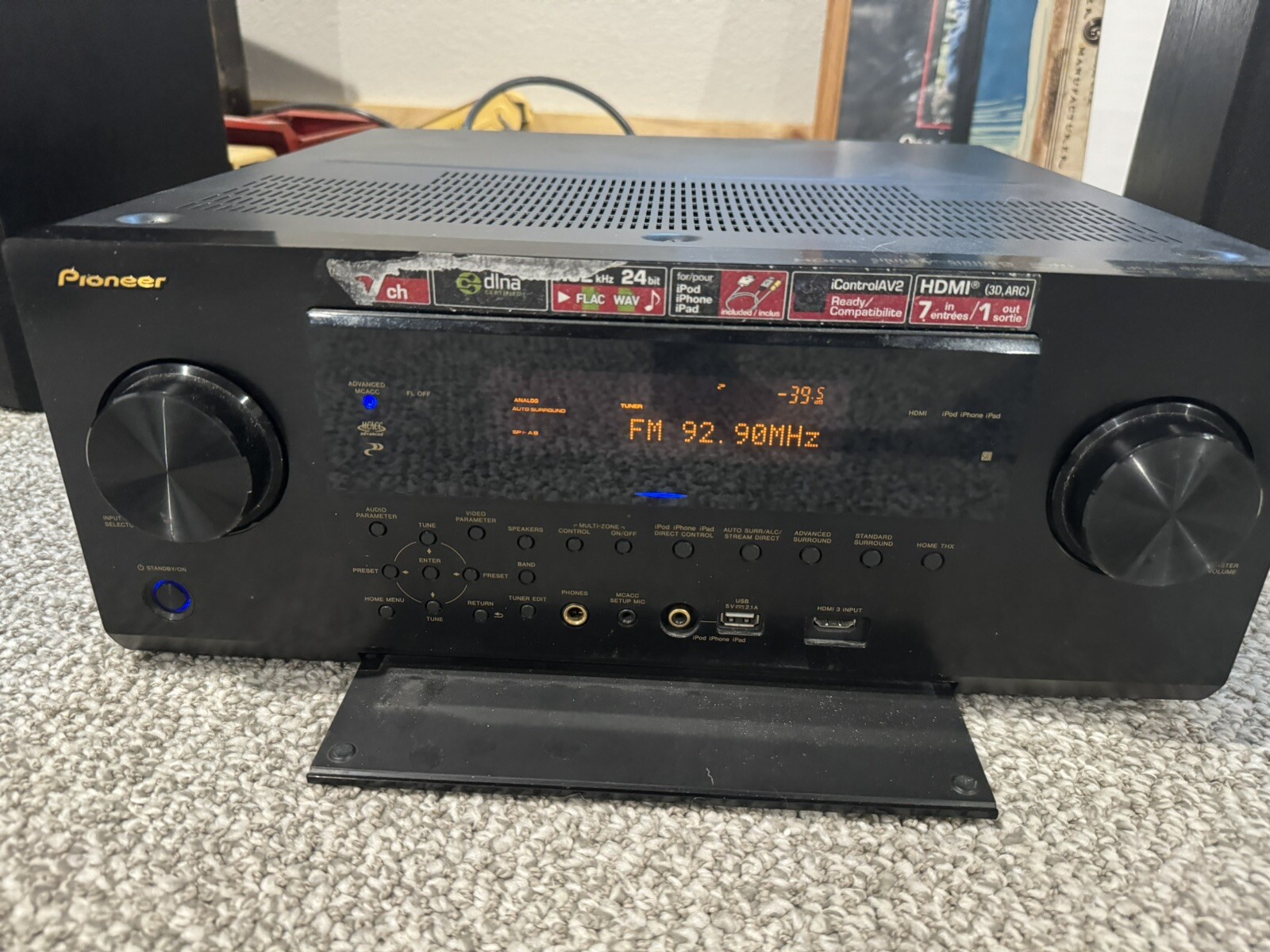 Pioneer Elite VSX52 Home Theater Stereo System A/V Receiver Not