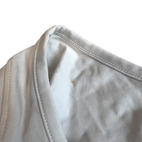 Lululemon Cap-Sleeve Henley T-Shirt Damen Medium Tight Fitted Solid White - Bild 4 von 5