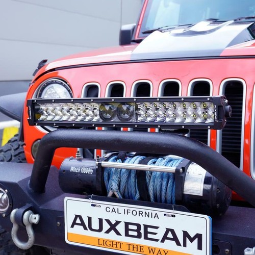Auxbeam 22"LED Work Light Bar Spot Flood Combo For Jeep Offroad Truck SUV ATV - Foto 12 di 12