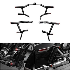 Highway Engine Guard Bar & Saddlebag Guards Fit For Harley Street Glide 09-24 23