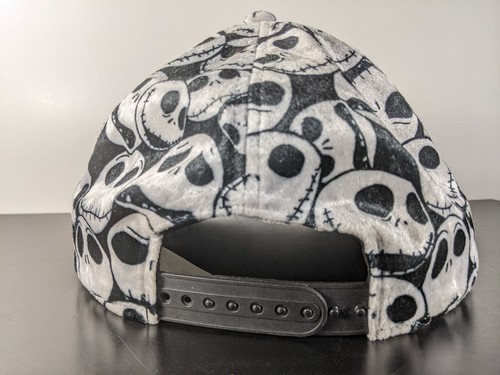 Disney Nightmare Before Christmas Jack Skellington All-Over Velvet Snapback Hat - Picture 4 of 11