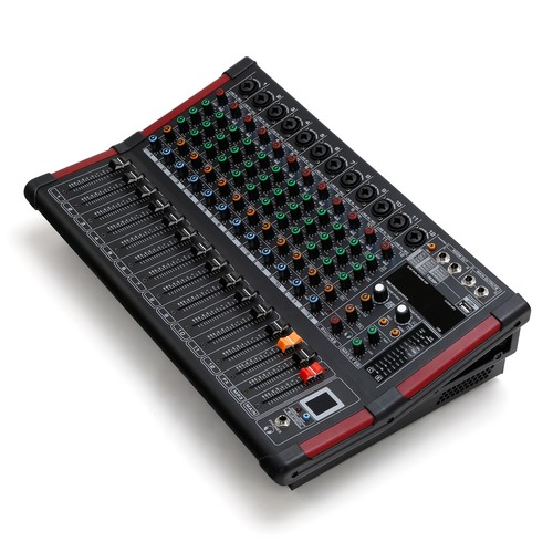 16DSP 12 Channel Bluetooth Audio Mixer Mixing Amplifier TRS In & Out 48V Phantom - Picture 8 of 12