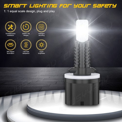 For Lincoln Navigator 2000 2001 2002 4X 6000K LED Headlight + Fog Lights Bulbs - Bild 9 von 12