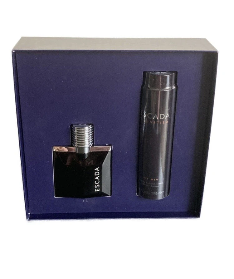 ESCADA MAGNETISM da ESCADA para homens 2 peças CONJUNTO 1,7 oz spray + brisa de chuveiro - RARO - Imagem 3 de 4