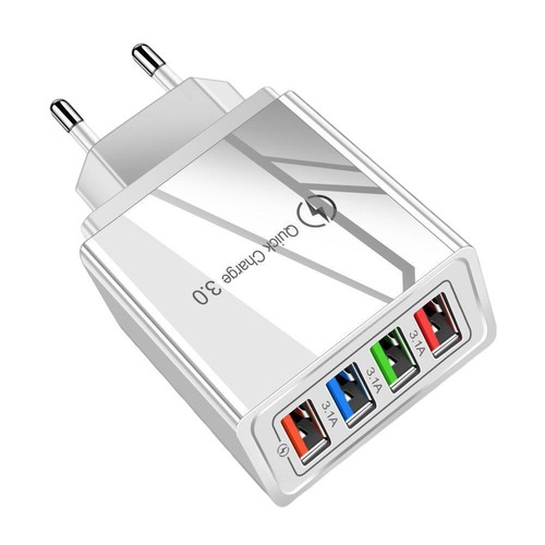 1xSchnell Ladegerät 4 USB Port 5V 3A Netzteil Adapter EU-Stecker Tablet 202-DEu - Bild 13 von 18