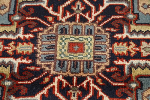 Elegance Redefined Hand-Knotted Heriz Serapi Indian Living Room 8x10 ft Rug - Picture 9 of 20
