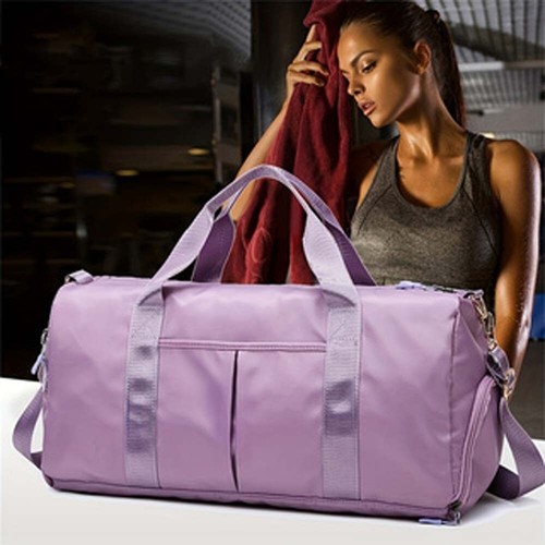 Large Capacity Sports Gym Bag Travel Duffel For Yoga Basketball Train W/Pockets - Picture 5 of 11