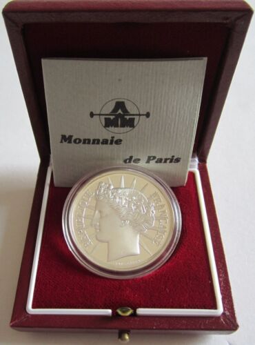 Frankreich 100 Francs 1988 200 Jahre Revolution Brüderlichkeit Silber PP - Bild 1 von 3