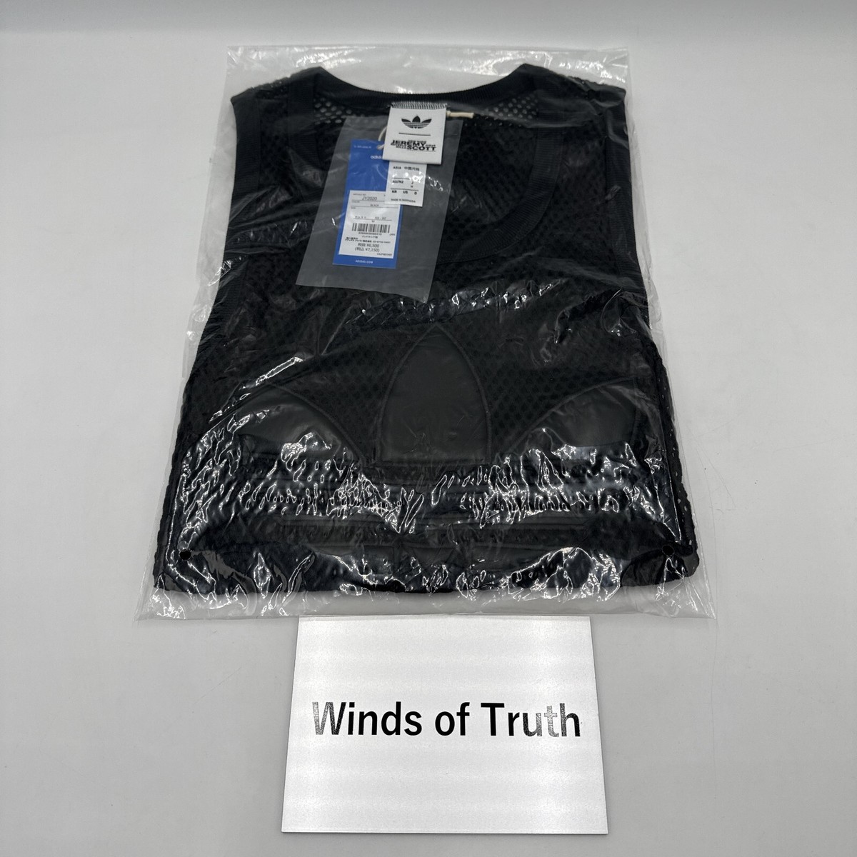 美品　adidas JEREMY SCOTT タンクトップ　ゲームシャツ　O ADIDAS JEREMY SCOTTタンクトップ - メルカリ