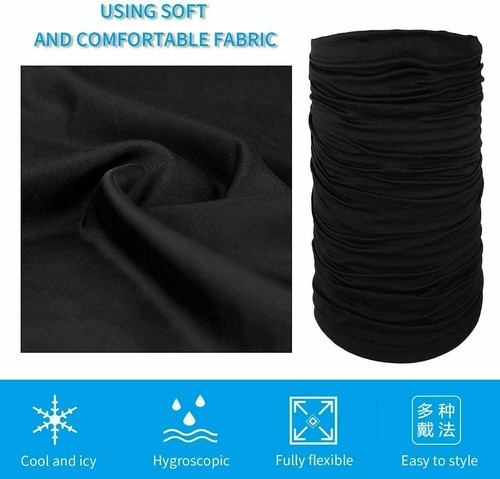 5PCS Cooling Neck Gaiter Face Cover Scarf Sun Shield Balaclava Bandana Headbands - Picture 5 of 11