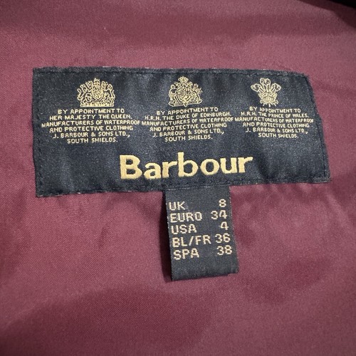 Barbour Saddleworth Gilet Vest Size 4 Quilted Puffer Corduroy Bird Trim BL56 - Picture 11 of 17
