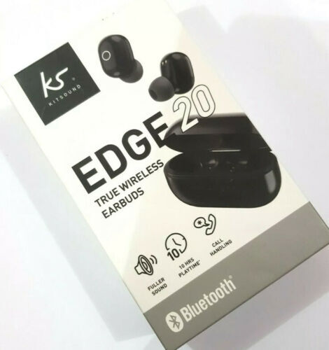 KitSound Edge 20 True Wireless Bluetooth In Ear Kopfhörer Anrufabwicklung schwarz/whi - Bild 8 von 11