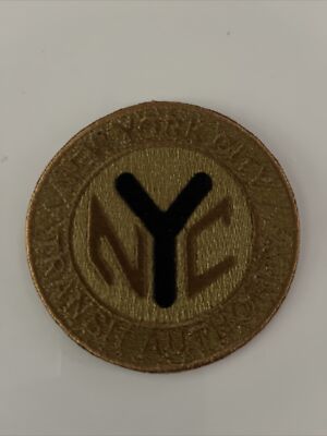NYCT Subway Token patch 3 Inches Diameter.