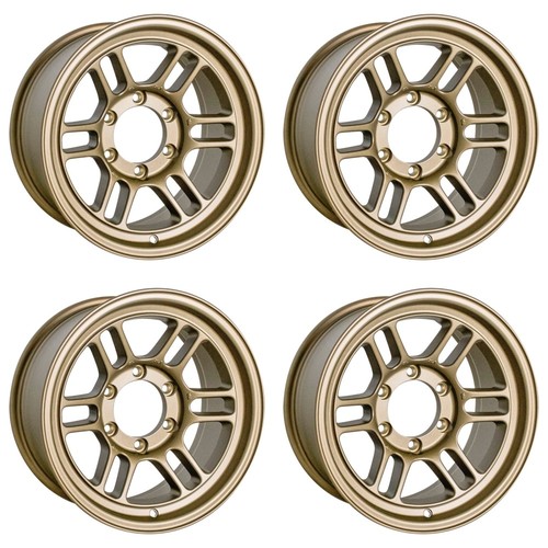 ENKEI RPT1 16X8" +0 6X139.7 TOYOTA TRUCK SUV OFFROAD WHEELS 0MM OFFSET GOLD - Picture 1 of 2