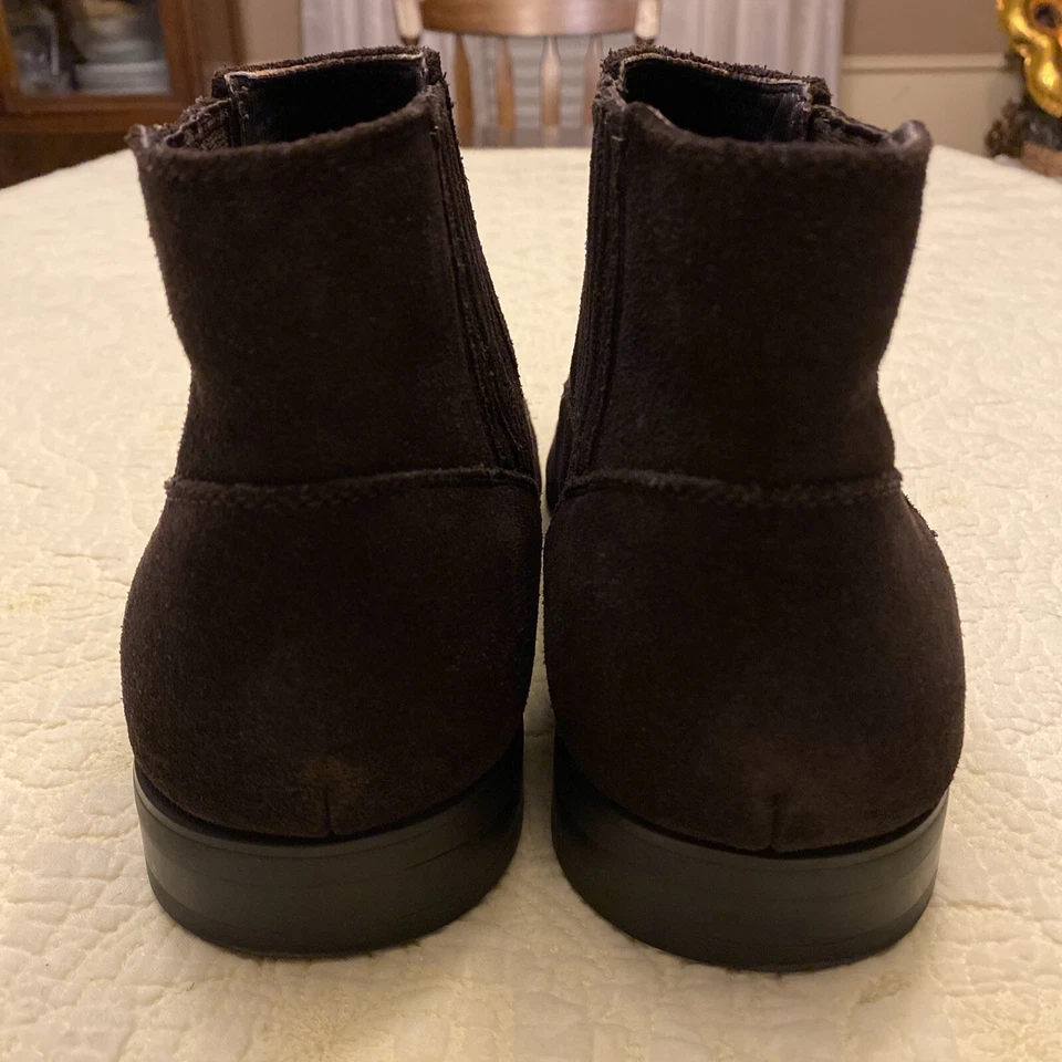 Calvin Klein Chelsea Chocolate Brown Suede Boots Men’s 12M - Image 4 of 4