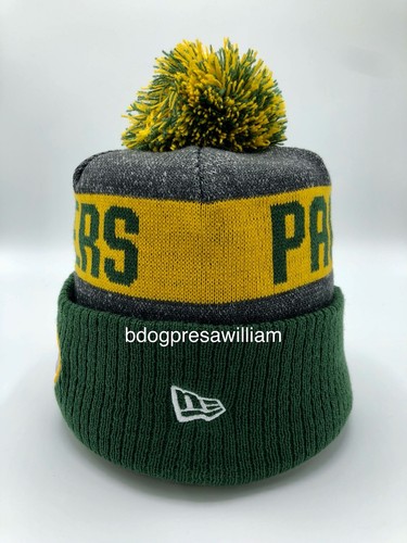 New Era NFL Green Bay Packers 2016 Sport Pom Knit Hat On-Field Beanie. - Picture 2 of 7