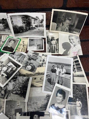Vintage Lot 125+ Schwarz-Weiß Foto Familie Menschen Kinder 40er & 50er Jahre - Bild 6 von 14