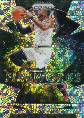 2018-19 Panini Prizm Fast Break DWAYNE WADE #8 Silver Disco FIREWORKS