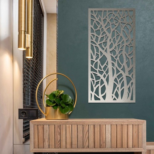 Modern Framed Metal Tree Branch Wall Art - Unique Home Decor Hanging, Gift Idea - Picture 5 of 21