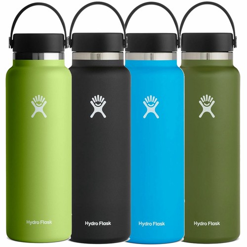Hydro Flask 40 OZ Wide Mouth Flex Cap Isolierte Trinkflasche Thermosflasche NEU - Bild 1 von 5