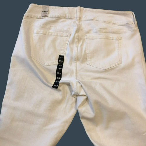 Torrid Denim Jegging 18R Stretch Skinny Ankle Jeans White Hollywood Regency NWT - Bild 4 von 7
