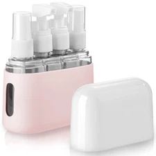 8Pack 50ml Travel Spray Bottle Plastic Transparent Lotion Perfume Empty Atomizer