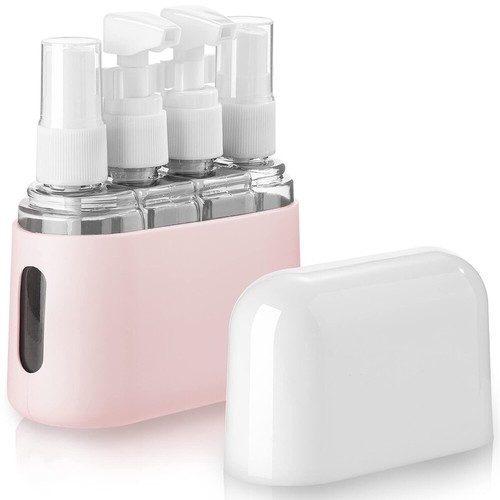 4/8 PCS Empty Plastic Spray Bottle Travel Clear Perfume Empty Atomizer 2oz(50ml)