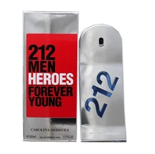 CH 212 MEN HEROES FOREVER YOUNG EAU DE TOILETTE SPRAY 50 ML/1.7 FL.OZ. NIB