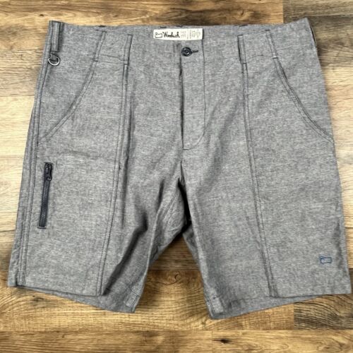 Rare Vintage Woolrich Blue Shorts 1970s 1980s Mens Sz 34 Retro Hipster Slim Fit - Picture 2 of 10