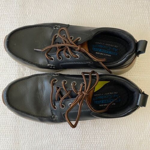 Skechers Mens Dark Brown Verrado Edric Memory Foam Relaxed Fit Casual Shoes 8 - Picture 3 of 11