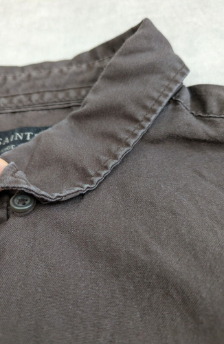 All Saints Shirt Mens Extra Large Brown Button Down Smart Casual XL Redondo LS - Picture 3 of 6