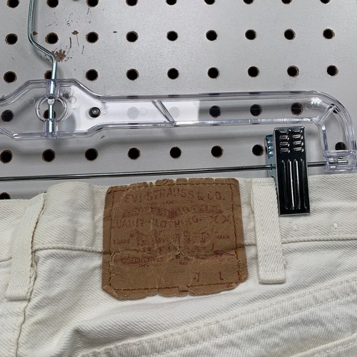 Vintage 70s Levis 501 Denim Jean Mens FITS 30x30.5 White Made USA Straight Leg - Picture 15 of 22