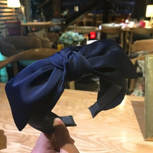 Stoff Haarband Haarzubehör Schleife Knoten Alice breites Stirnband Damen - Bild 4 von 17