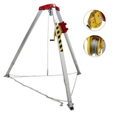Confined Space Tripod Kit Emergency Rescue Aluminum Alloy Tripod Load 1102lbs