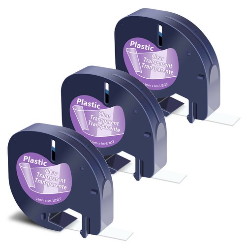 16951 91220 91221 Schriftband für Dymo Letra Tag Band LT-100T 100H XM Weiß 12mm - Bild 9 von 19