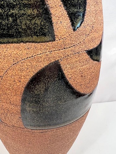 Studio Kunst Keramik Vase Vintage Terrakotta signiert KOSTENLOSER US-VERSAND! - Bild 6 von 7