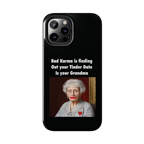 Funny Grandma Tinder Date iPhone Case, iPhone 16, 15, 14 Pro Max, 13, 12, 11 - Afbeelding 68 van 93