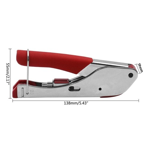 Coaxial Cable RG59 RG6 Head Squeeze Crimping Pliers Non-slip Crimping Tool - Zdjęcie 8 z 8