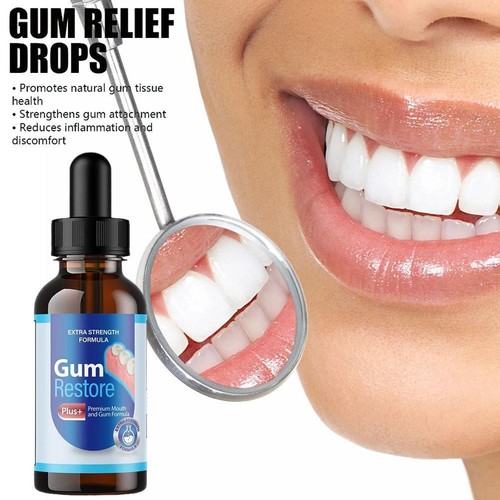 Pack de 5 - Gum Restore Plus - Gotas orales para dientes, mal aliento, reparación de encías. M7J6 - Imagen 3 de 8