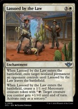 Lassoed by the Law Light Play, English Magic the Gathering MTG Outlaws of Thunde