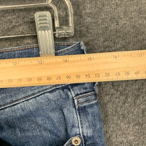 Pantalones de mezclilla elásticos Banana Republic 28/6S para mujer ajustados tiro bajo 29x29 azul - Imagen 4 de 12