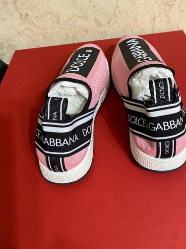 Dolce&Gabbana Girl's Maglina Slip-On Knit Logo Sneakers, Kids - Picture 8 of 9