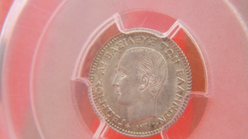 Griechenland, 1874 A, 20 Lepta, PCGS: MS 65 - Bild 13 von 17